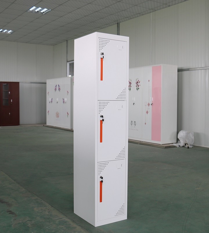 Kd Structure 3 Door Steel Office Lockers Material Spcc