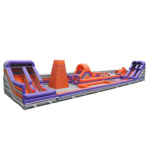 Wholesale Outdoor Kids Inflatable Bouncer Anti UV With Multi Obstacles TUV Approved from china suppliers