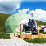Galvanized Steel Geodesic Dome Tent Hotel Camping Waterproof House