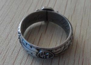 Wholesale Memorialized Souvenir Badges Metal Ring With Pewter , Antique Silver from china suppliers