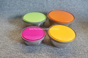 Wholesale Keep Food Fresh 8pcs Stainless Steel Salad Bowl With Sealing Cover from china suppliers