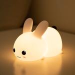 Rabbit Silicone Night Light For Kids 16 Color Changing Kids Night Light USB Baby