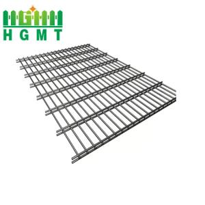 Wholesale Metal 2d Twin Bar Bilateral Wire Mesh Fence Panels Galvanized Welded Powder Coated from china suppliers