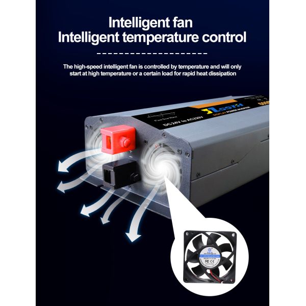 Off Grid Pure Sine Wave Power Inverter 3KW Customized Socket 50Hz 60Hz