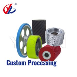 Wholesale Woodworking Machine Feeding Wheel PU Rubber Pressure Roller Customization Steel Wheel from china suppliers