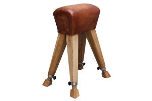 Wholesale Height 100cm Solid Wood Leather Bench Stool With Four Legs from china suppliers