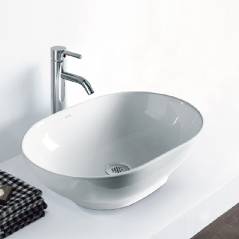 Modern Vanity Counter Top Basin 496x365x155mm Ceramic Glazed