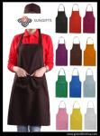 100%Polyester advertise apron assorted colors customized logo available for