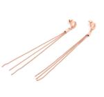 Rose Gold Stainless Steel Tassel Earrings Girs Fashion Jewelle Earring For Gifts