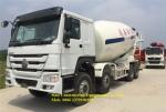 371hp Concrete Handling Equipment Sinotruk Howo 6x4 12m3 Concrete Mixer Vehicle