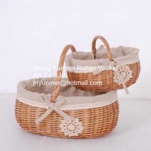 Wholesale wicker basket willow baskets storage baskets Cheristmas basket wicker bread basket from china suppliers
