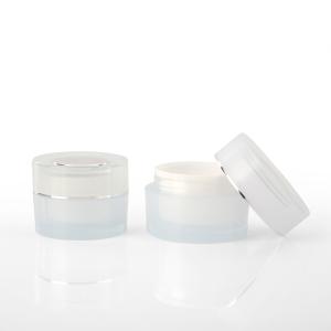 Wholesale White Color PP Plastic Makeup Jars / Personal Care Facial Cream Jars Eco Friendly from china suppliers