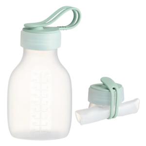 Wholesale Food Grade Silicone Baby Milk Storage Tank With Straw Customizable from china suppliers