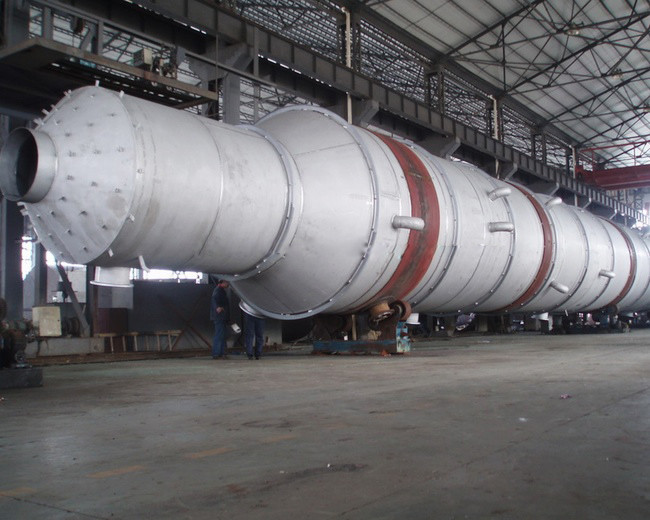 Cylindrical Welded Chemical Cooling Tower Carbon Steel Industrial Column Tower