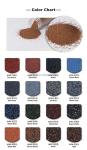 Custom Corrugated Roof Sheet Red Stone Coated Metal Tiles For Residential