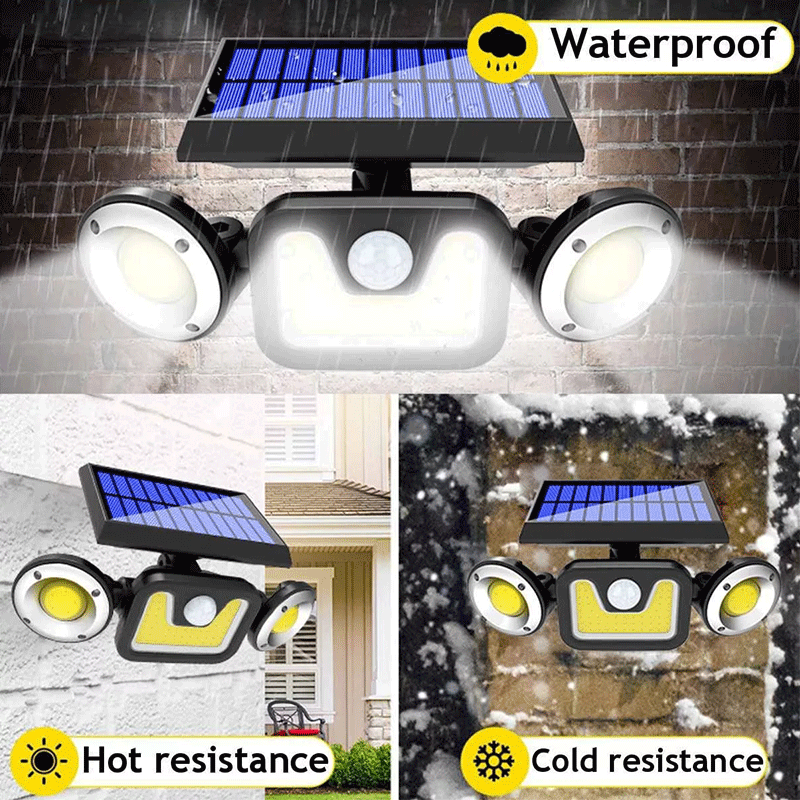 Solar wall light effect
