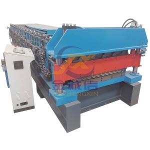 Wholesale Building Material Roof Sheet Forming Machine Double Deck 0.3-0.8mm Thickness from china suppliers