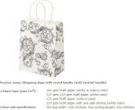 personalized custom paper hair extension carrier shopping bag luxury party