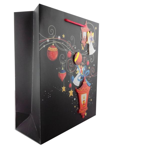 Paper Material and Accept Custom Order paper bags for christmas gifts