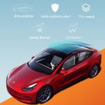 99% Heat Rejection UV Blocking Light Blue Car Sunroof Window Film TPU Panoramic