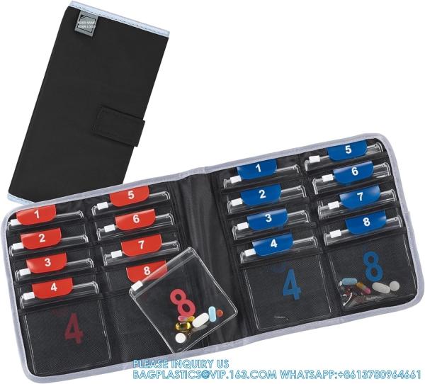 Travel Pill Organizer For Vitamins, Medication, Prescriptions, Or Medicine
