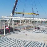 High Rise Qualified Prefab Steel Structure Construction Channel Warehouse