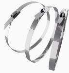 7.9*600mm Self Locking Cable Tie 304 316 Stainless Steel Industrial Grade Metal