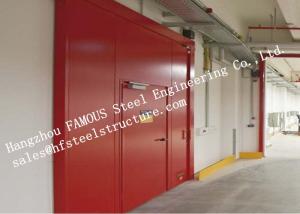 Wholesale PU Sandwich Core Painted Surface Steel Fireproof Doors For Warehouse Storage from china suppliers