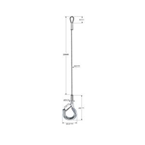 Wholesale Lighting Fixture Stainless Steel Wire Rope Sling With Snap Hook YW86514 from china suppliers