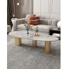 Buy cheap 130cm Rock Coffee Table 7 Mohs Hardness Rock Plate Oval Coffee Table Impermeable from wholesalers