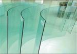Flat / Bent Tempered Safety Glass High Strength 10mm Toughened Glass For Curtain