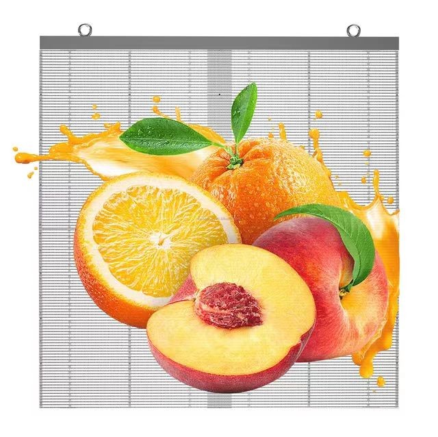 Outdoor Full Color LED Transparent Screen P3.9*7.8mm for Shopping Mall Video Display