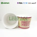 Disposable food grade paper popcorn buckets container for take away food