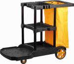 Multipurpose Plastic Hospital Janitorial Push Cart