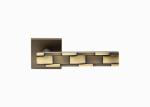 Luxury Internal Classic Door Handles Square Rosette Modern Brass Door Lever
