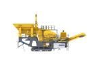 Shock Absorbing Mobile Jaw Crusher Station Rock Jaw Crushing Machine