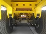 Heavy Duty Tri Axle Dump Truck , 50 Ton Flatbed Semi Truck Trailer For Container