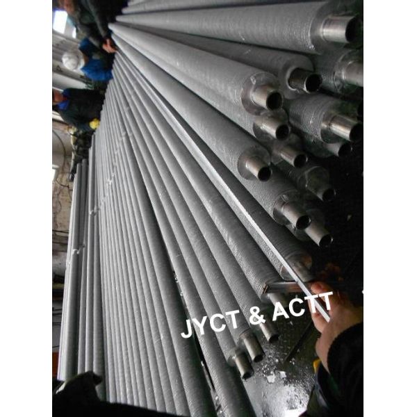 Helical Extruded Heat Exchanger Fin Tubes ASME SA-192 Ø 33.4 X T. 2.77 X L. 2700 mm