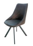 Modern Metal Legged Dining Chairs Grey Robust Legs Slip Proof Home Furniture