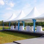 Aluminum Frame Waterproof Outdoor Pagoda Tent 12m Dia For Wedding Party Event