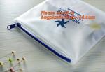 Printed PVC LDPE k bags slider zip lock plastic bag, vinyl toiletry zipper bag