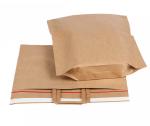 Biodegradable Kraft Paper Handbag CMYK Kraft Paper Tote Bag ISO