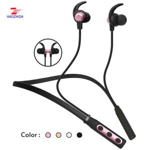 Wholesale bluetooth earphone necklace HZD1804B original bluetooth earphone running with long battery life from china suppliers