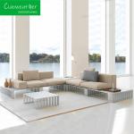 Modern Aluminum Outdoor Patio Furniture Garden Aluminum Sofa Set for Hotel