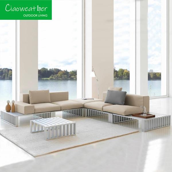 Modern Aluminum Outdoor Patio Furniture Garden Aluminum Sofa Set for Hotel