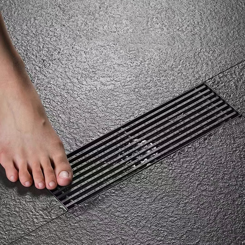 SUS304 Stainless Steel Shower Grate Customizable For Long Floor