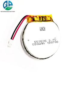Wholesale 553535 580mah 3.7v Li Ion Polymer Battery Circle Shape High Capacity from china suppliers