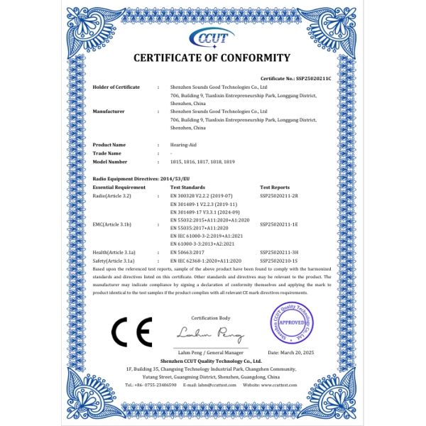 Neck Hanging Bluetooth Hearing Aids With 80 Hours Long Battery Life And Noise Cancelling