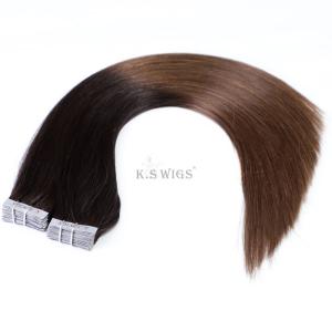 Wholesale Wholesale Perfect Quality 100% 2Tones remy Ombre color Indian thick Tape on Human hair extensions from china suppliers