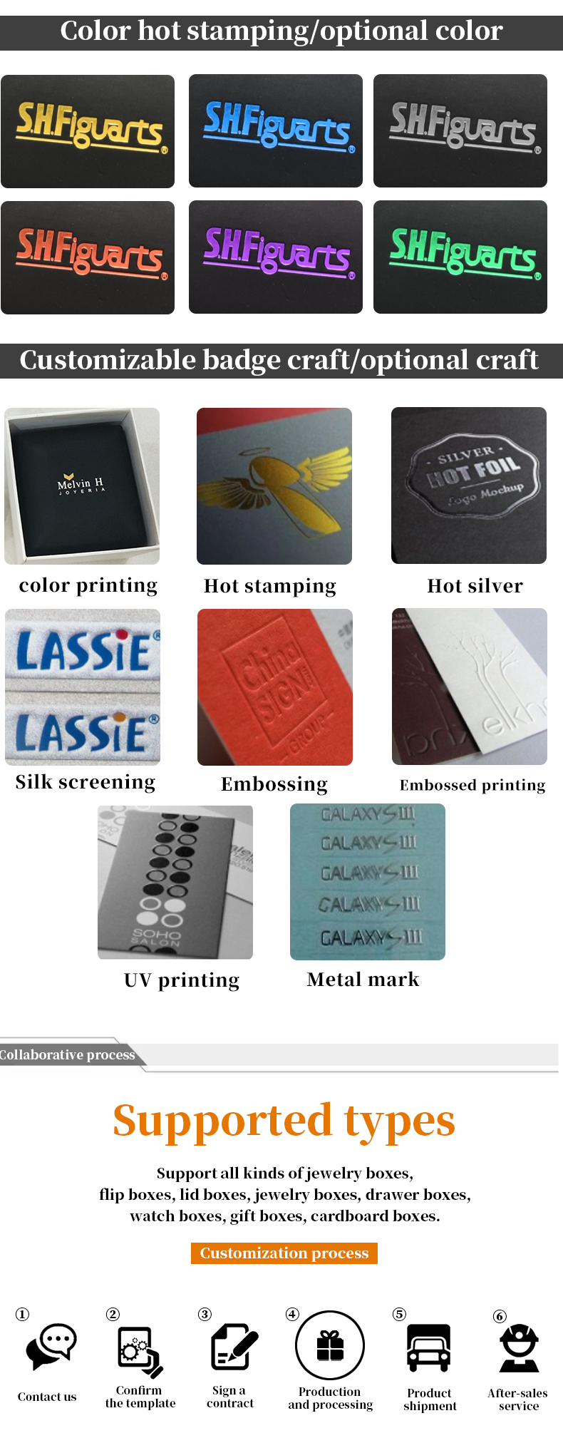Custom Apricot Color Velvet Jewelry Packaging Box for Double Layer and 6*5.5*5cm Size